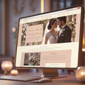wedding invitation digital website in html/css
