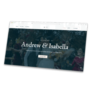 wedding invitation digital website in html/css